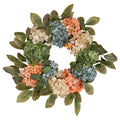 22" Dia Fall Blue Hydrangea Wreath Autumn