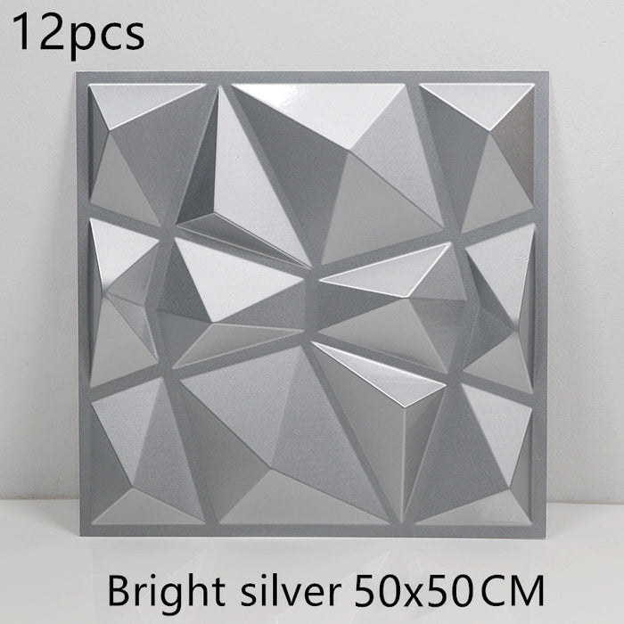 Bright silver 12pc / 50X50
