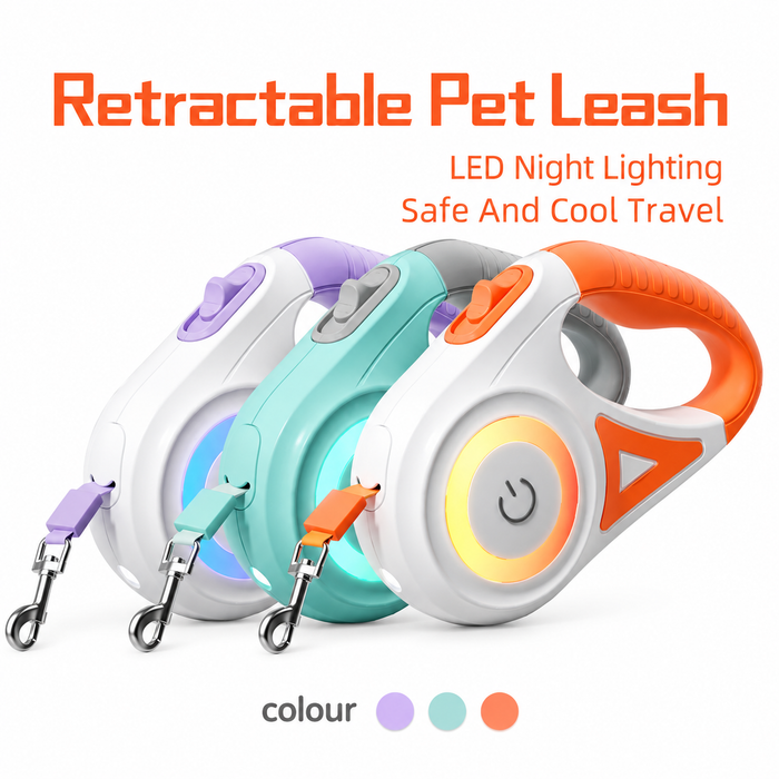 3M Retractable Dog Leash with One-Button Brake