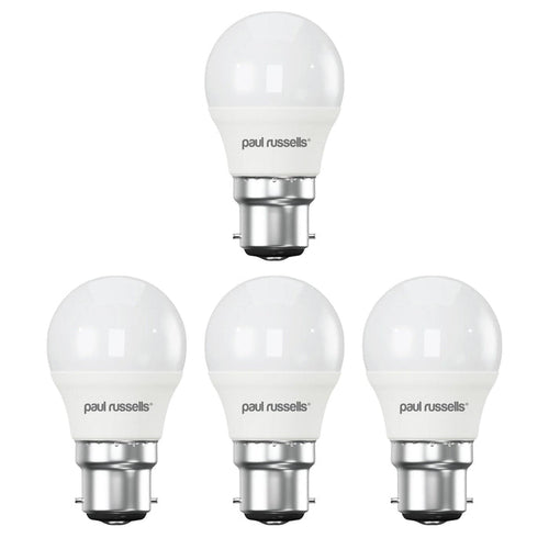 4 X LED Dimmable Golf B22 5.5W (40W) Warm White Bayonet Cap Light Bulbs by Paul Russells