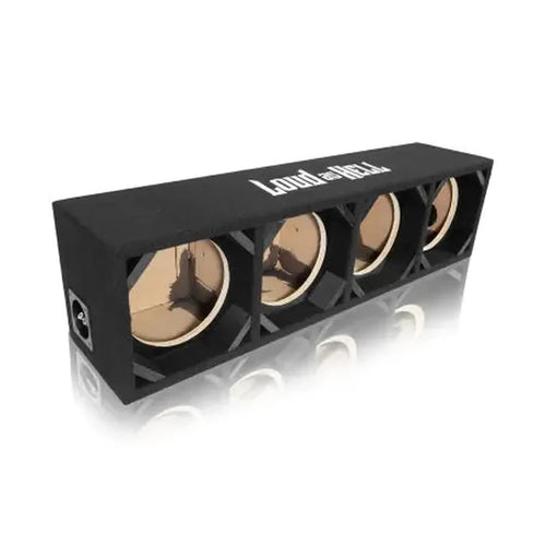 Loud as Hell-4x8 Zoll Kickplanka Black-8" (20cm) Lautspechergehäuse-masori-kaufen