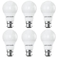 6 X LED Dimmable B22 8.5W (60W) Warm White GLS Bayonet Cap Light Bulbs by Paul Russells