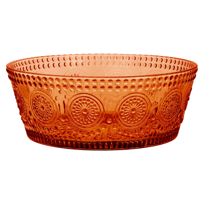 7" Round Umber Codi Glass Bowl Fall
