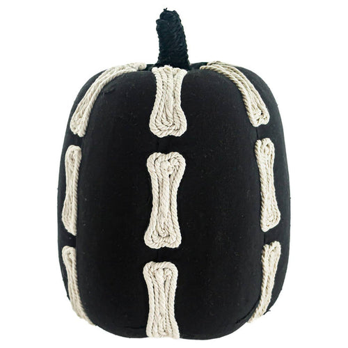 8" Round Handcrafted Bones Pumpkin Fall Halloween