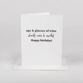 Age & Wine Birthday Card