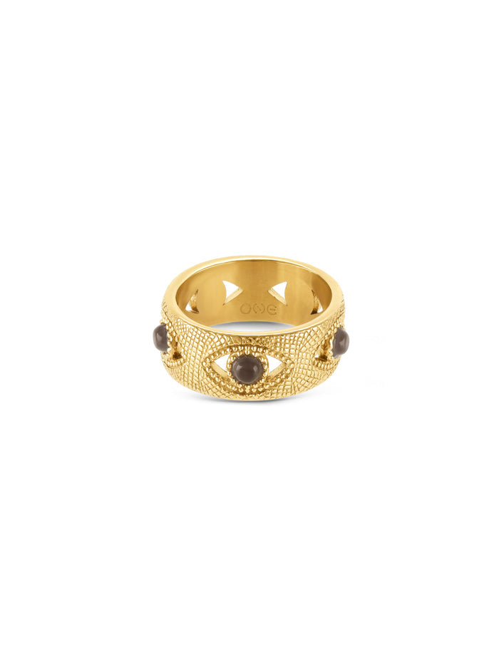 Anel One Evil Eye Gray - OJEER01G