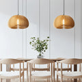 Bamboo & Wooden Pendant Light — product view 1