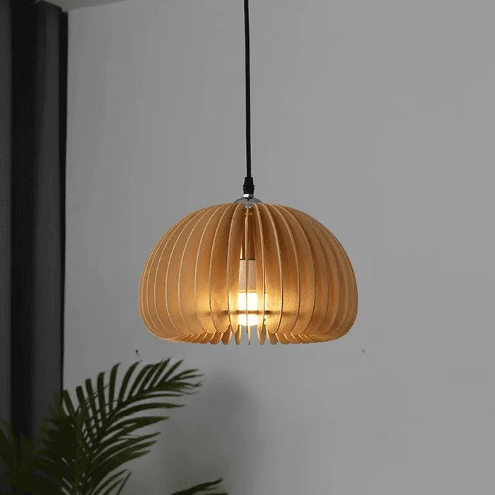 Bamboo & Wooden Pendant Light — product view 7