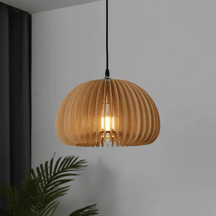 Bamboo & Wooden Pendant Light — product view 8
