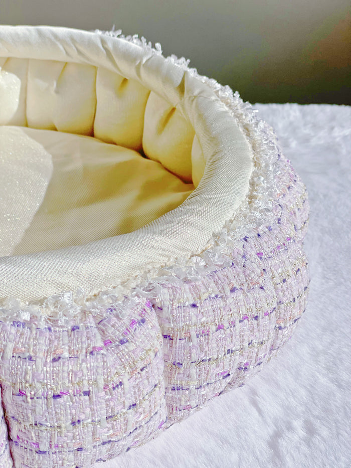 B.Bing Bouclé Round Bed