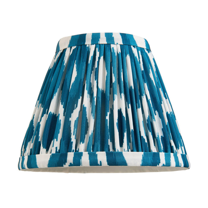 Bibury Blue Table Lamp & Ikat 16cm Marlin Blue Shade — lifestyle setting