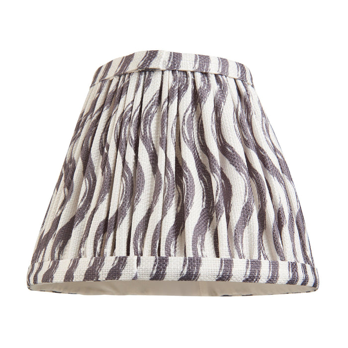 Bibury Green Table Lamp & Ripple 16cm Pearl Grey Shade — lifestyle setting