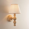 Bibury Wooden Wall Light & 20cm Shade by Endon Lighting — suits living rooms, bedrooms & hallways