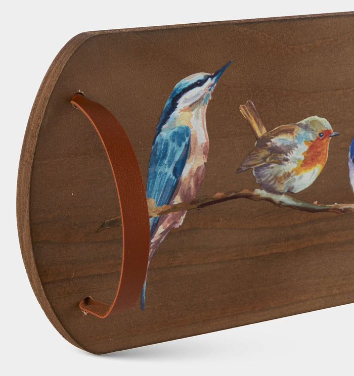 Birds Wood Serving Tray