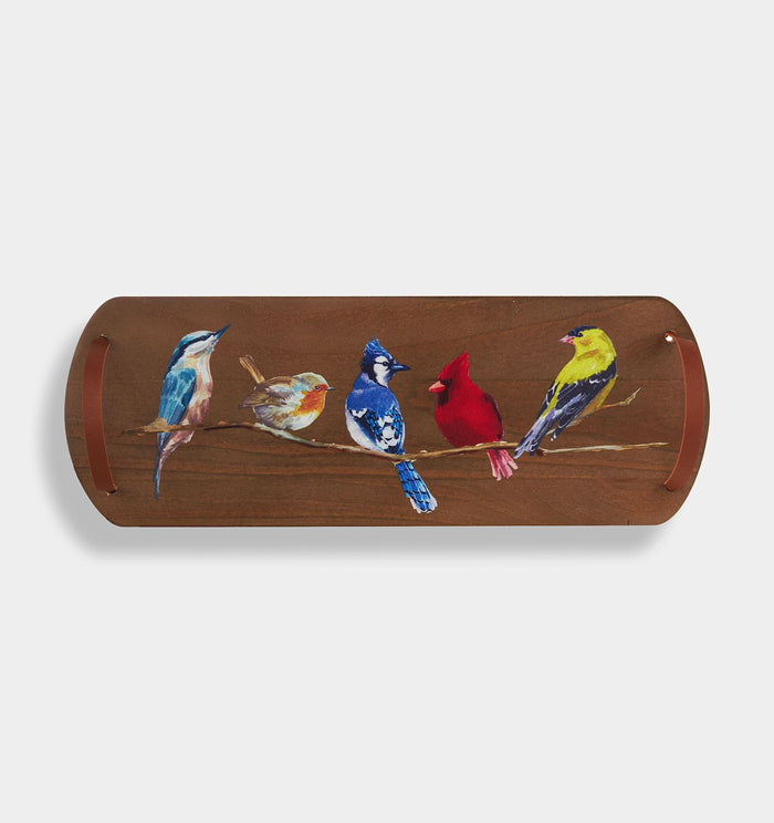 Birds Wood Serving Tray