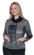 Black Cowl Neck Sweater