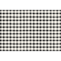Black Painted  Check Placemat - Pad Of 24