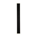 Bordo sand black LED wall light lit as a slim vertical bar with a glowing warm outline