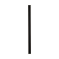 Bordo sand black LED wall light lit as a tall slim bar with a continuous glowing edge