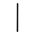 Bordo sand black LED outdoor wall light lit, tall slim bar with a glowing warm perimeter edge