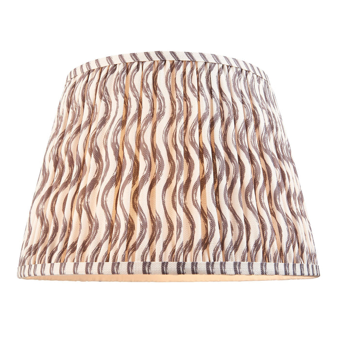 Borello Ivory Ceramic Table Lamp & Ripple 35cm Pearl Grey Shade — product detail