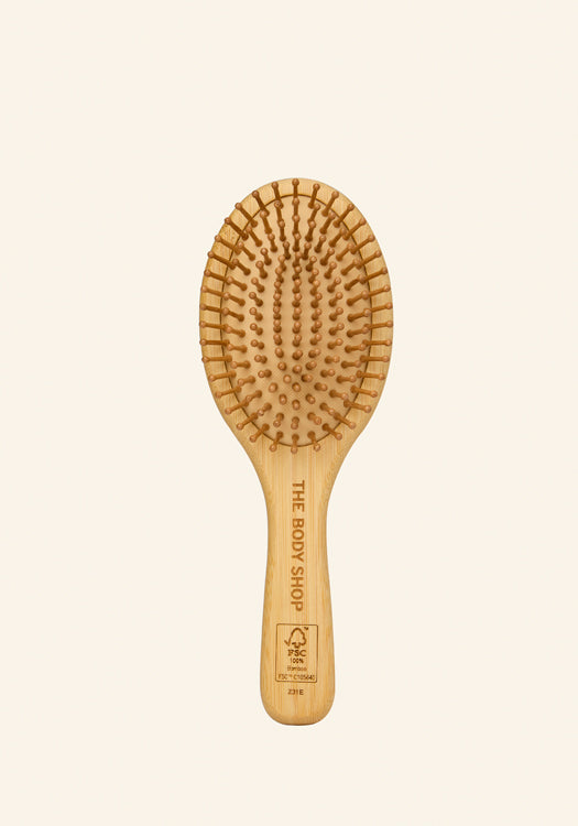 Brush Hair Oval Large Bamboo