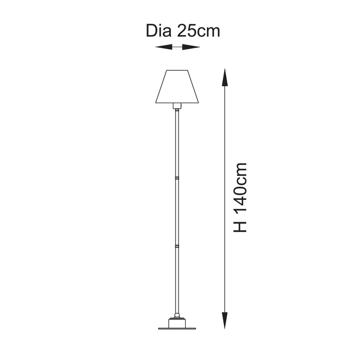 Burley Rechargeable Brass Floor Lamp & Ripple 25cm Marlin Blue Shade — lifestyle setting