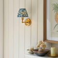 Burley Rechargeable Brass Wall Light With 16cm Shade — rear view