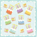 Cake Frosting Salad/dessert Plates Square