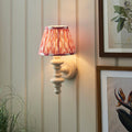 Carnaby White Wooden Wall Light With 20cm Shade — additional angle