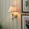 Carnaby White Wooden Wall Light With 20cm Shade — product detail