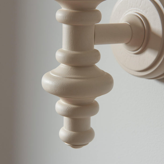 Carnaby White Wall Light & Leaf 20cm Peachy keen Shade — lifestyle setting