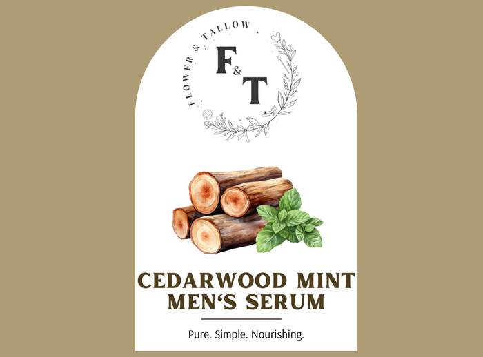 Cedarwood Mint Men's Serum – Aftershave + Facial Oil