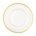 Clear W/gold Rim Charger Top Acrylic Dinner Plate Charger