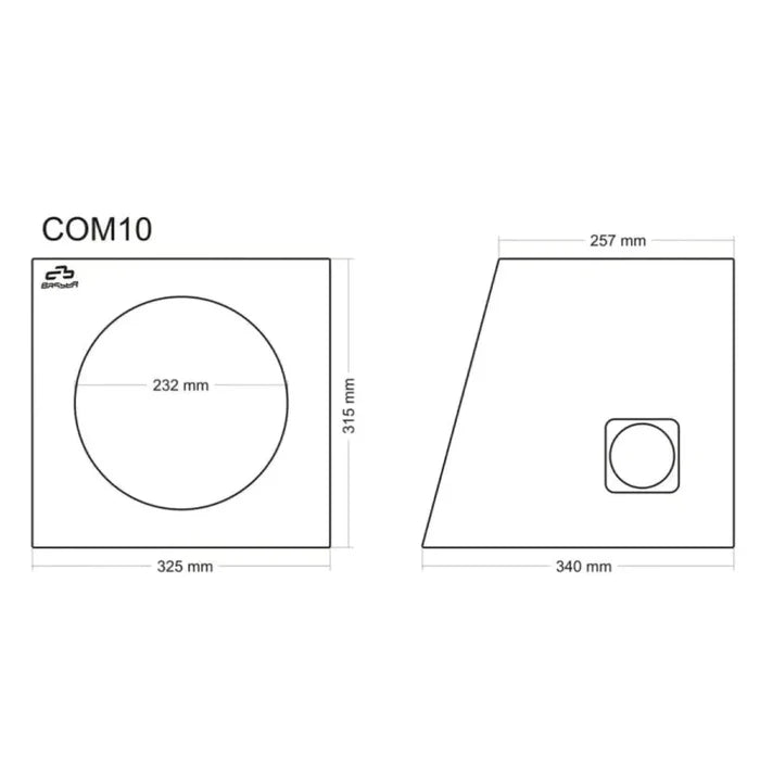 Masori-COM10-10" (25cm) Subwoofergehäuse-masori-kaufen