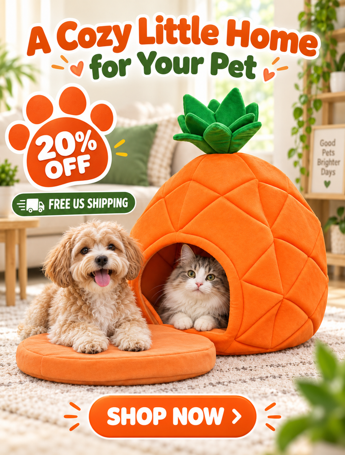 Cozy Plush Pet Bed for Dogs & Cats