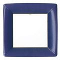 Dinner Plates Square Grosgrain Border Navy