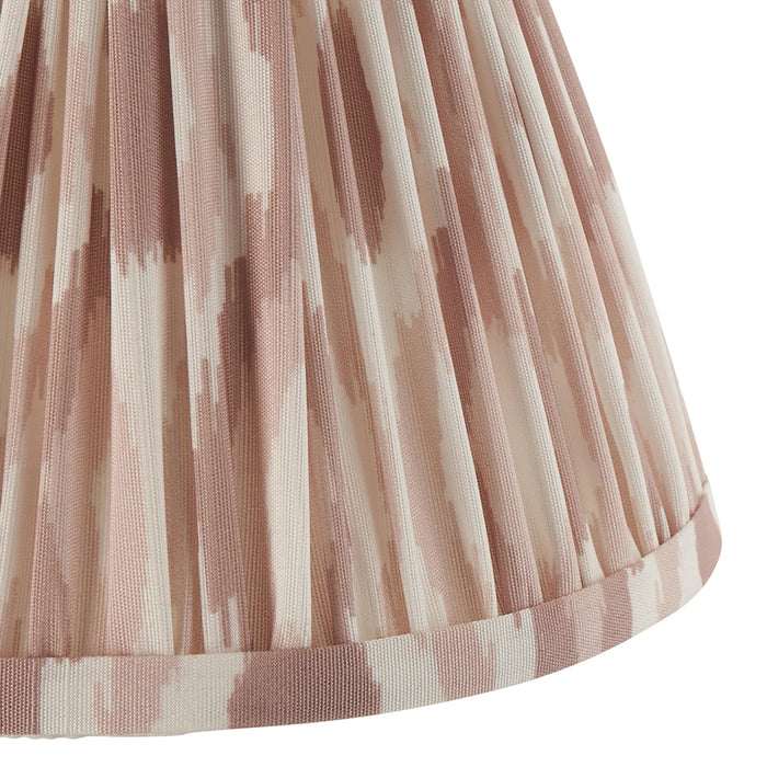 Dome Arc Brass Wall Light & Ikat 16cm Neutral Shade — additional angle