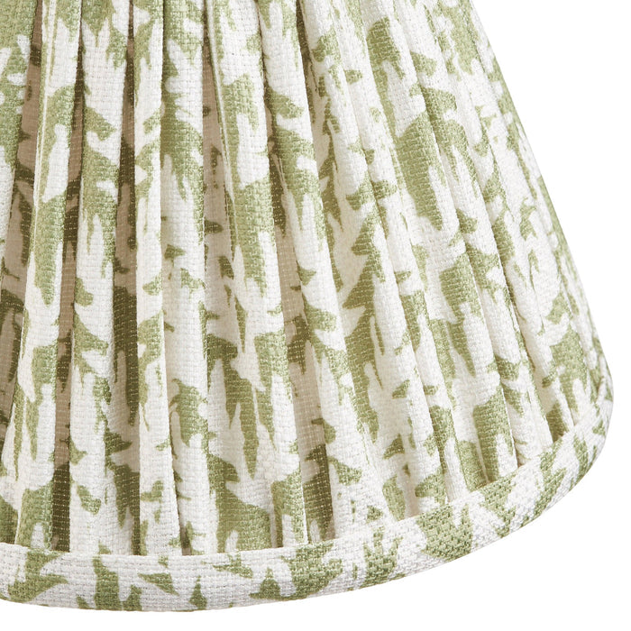 Dome Arc Brass Wall Light & Leaf 16cm Herb Garden Green Shade — lifestyle setting