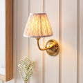 Dome Arc Brass Wall Light With 16cm Shade — rear fitting detail