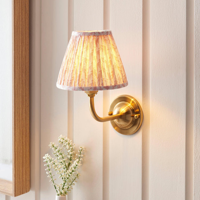 Dome Arc Brass Wall Light With 16cm Shade — rear fitting detail