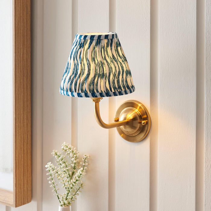 Dome Arc Brass Wall Light With 16cm Shade — lifestyle setting