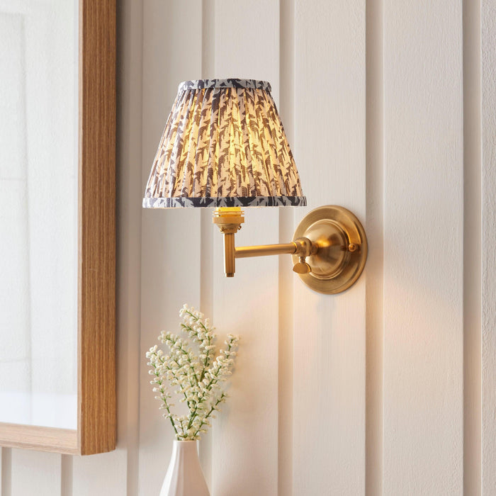 Dome Fold Brass Wall Light Fold & 16cm Shade — alternate view