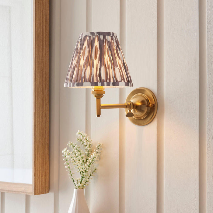 Dome Fold Brass Wall Light Fold & 16cm Shade — lifestyle setting