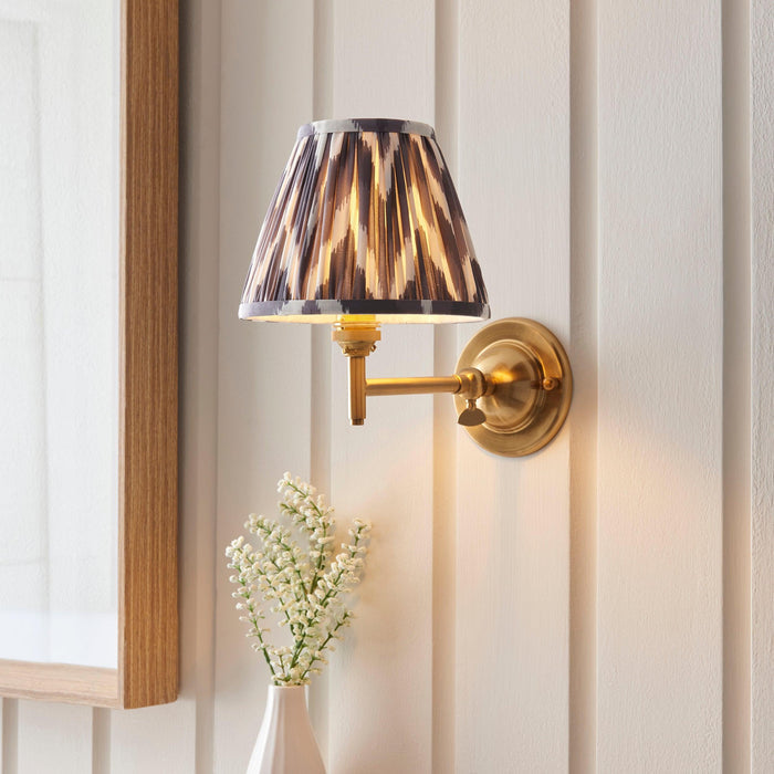 Dome Fold Brass Wall Light Fold & 16cm Shade — side profile