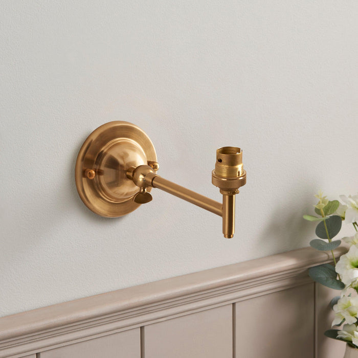 Dome Fold Brass Wall Light Fold & Zigzag 16cm Pearl Grey Shade — lifestyle setting