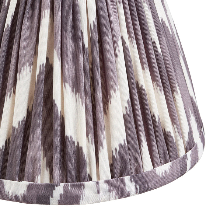 Dome Fold Brass Wall Light Fold & Zigzag 16cm Pearl Grey Shade — product detail
