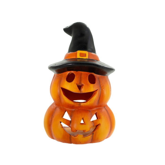 Double Stack Jack O'Lantern Halloween Decor