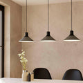 eglo abreosa 3 light grey black metal conical ceiling pendant