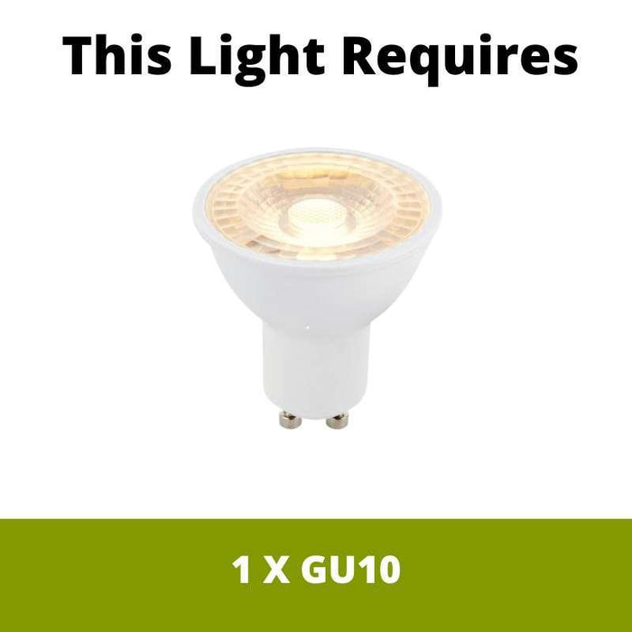 Eglo Buzz-LED Nickel Wall Spotlight — additional angle